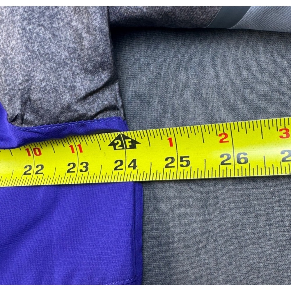 Holloway Cattlemens Congress Pullover Jacket Mens L Purple Gray Quarter Zip - Picture 6 of 11